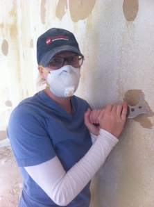 Drywall repair is not too fun.