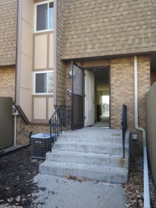 The before shot of our entry way.