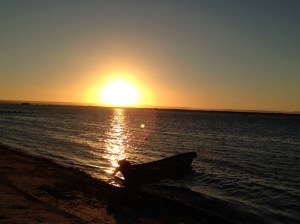 La Paz Sunset with boat