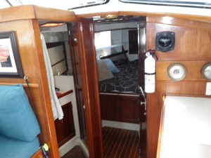 Cal 35 V berth and head